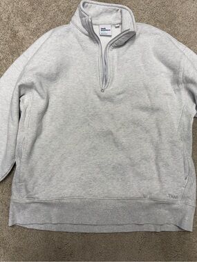 Aritzia Half Zip Sweatshirt Boyfriend Fit